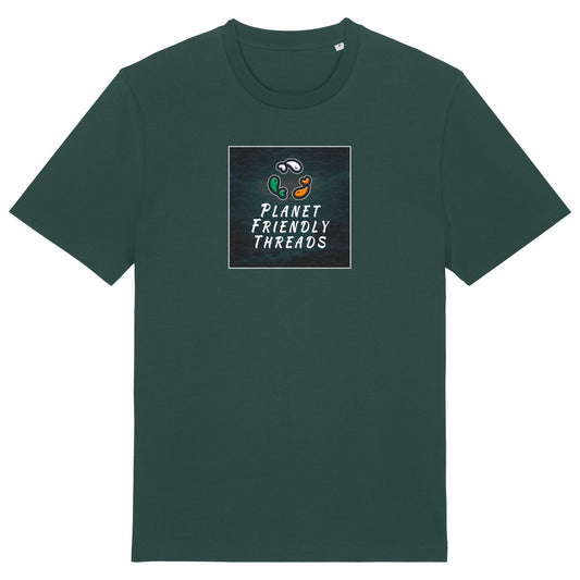 PFT Logo - dark | T-Shirt | Adult | Crewneck Short Sleeve | 180gsm Medium Fit | Glazed Green