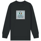 PFT Logo - SSSQUARE - Light Ocean | Jumper | Kids | Crewneck | 300gsm Medium Fit | Black