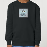 PFT Logo - SSSQUARE - Light Ocean | Jumper | Kids | Crewneck | 300gsm Medium Fit | Black