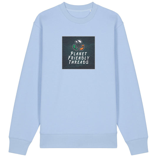 PFT Logo - dark | Jumper | Adult | Crewneck | 350gsm Medium Fit | Blue Soul