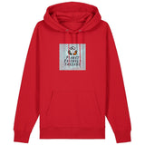 PFT Logo - SSSQUARE - Light Ocean | Hoodie | Adult | Cosy | 350gsm Medium Fit | Red