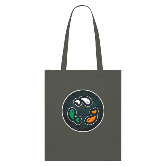PFT Fish - Circle - Dark | Other | Adult | Tote Bag | 160gsm | Khaki