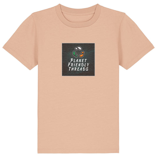 PFT Logo - dark | T-Shirt | Kids | Crewneck Short Sleeve | 155gsm Medium Fit | Fraiche Peche