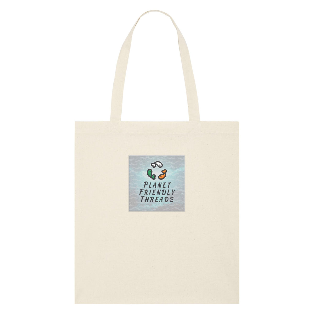 PFT Logo - SSSQUARE - Light Ocean | Other | Adult | Tote Bag | 160gsm | Natural Raw