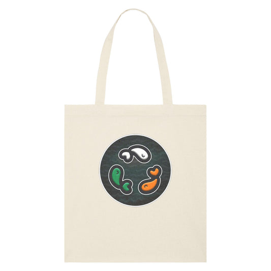 PFT Fish - Circle - Dark | Other | Adult | Tote Bag | 160gsm | Natural Raw