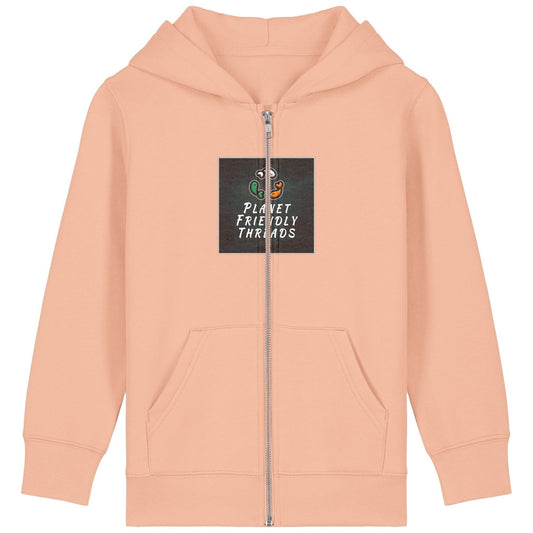 PFT Logo - dark | Hoodie | Kids | Zip | 300gsm Medium Fit | Fraiche Peche