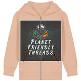PFT Logo - dark | Hoodie | Kids | Zip | 300gsm Medium Fit | Fraiche Peche