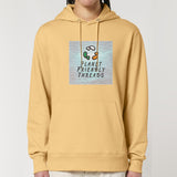 Planet Friendly Logo - Square - Ocean Light | Hoodie | Adult | Cosy | 350gsm Medium Fit | Nispero