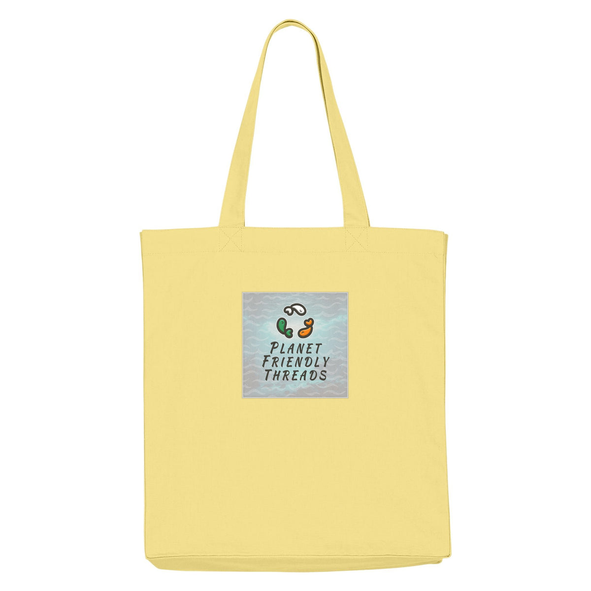 PFT Logo - SSSQUARE - Light Ocean | Other | Adult | Tote Bag | 220gsm | Viva Yellow