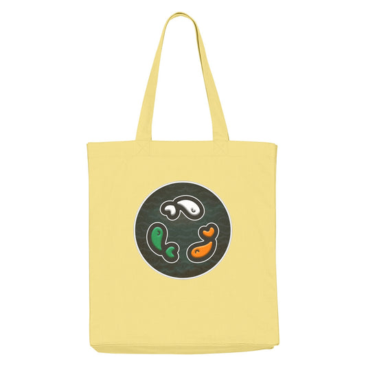 PFT Fish - Circle - Dark | Other | Adult | Tote Bag | 220gsm | Viva Yellow
