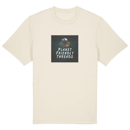 PFT Logo - dark | T-Shirt | Adult | Crewneck Short Sleeve | 215gsm Relaxed Fit | Natural Raw