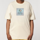 PFT Logo - SSSQUARE - Light Ocean | T-Shirt | Adult | Crewneck Short Sleeve | 215gsm Relaxed Fit | Natural Raw