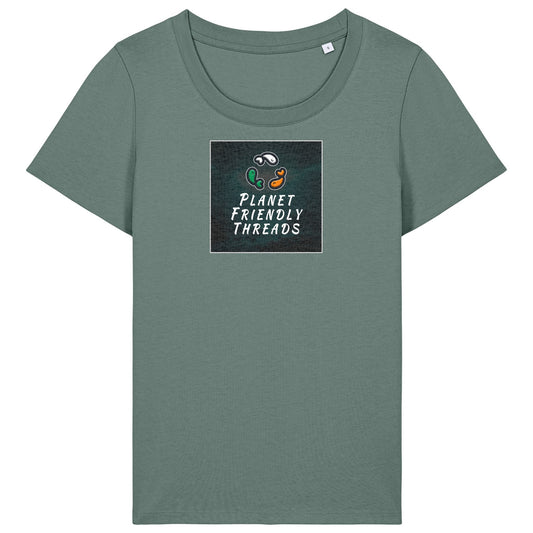 PFT Logo - dark | T-Shirt | Adult | Ladies Short Sleeve | 155gsm Fitted | Green Bay