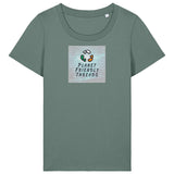 PFT Logo - SSSQUARE - Light Ocean | T-Shirt | Adult | Ladies Short Sleeve | 155gsm Fitted | Green Bay