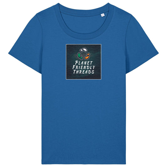 PFT Logo - dark | T-Shirt | Adult | Ladies Short Sleeve | 155gsm Fitted | Royal Blue