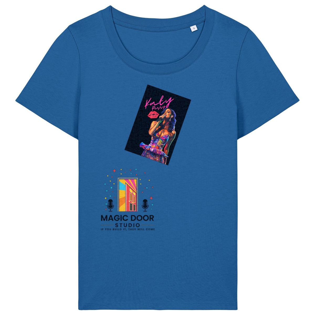 Katy Perry | T-Shirt | Adult | Ladies Short Sleeve | 155gsm Fitted | Royal Blue