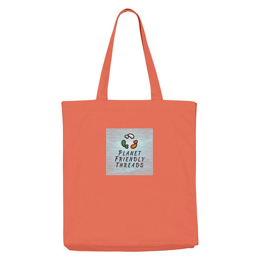 Planet Friendly Logo - Square - Ocean Light | Other | Adult | Tote Bag | 220gsm | Fiesta