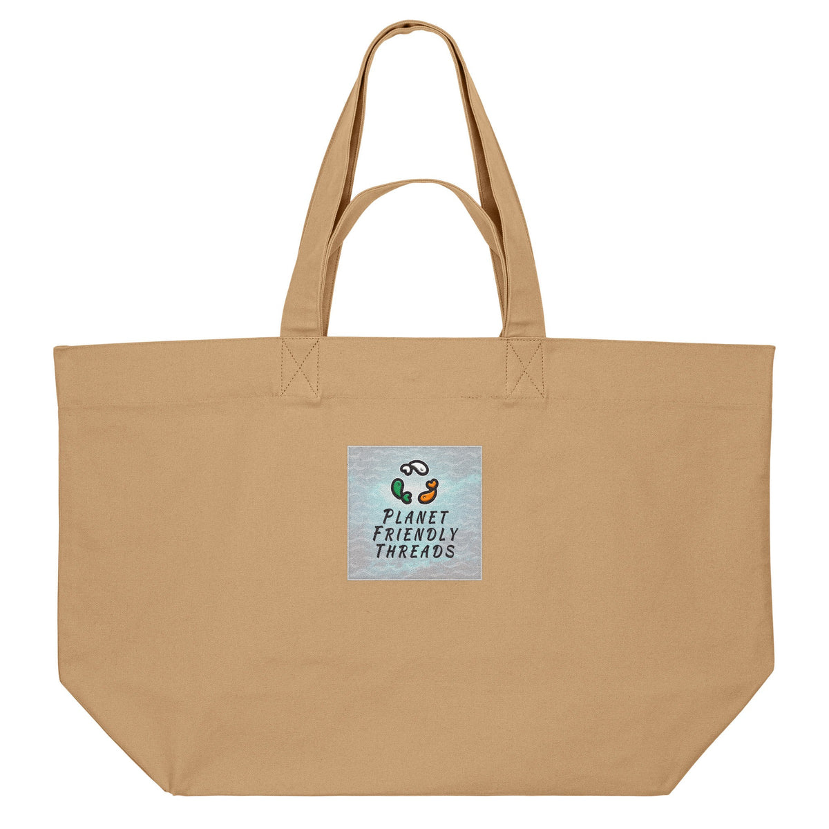 PFT Logo - SSSQUARE - Light Ocean | Other | Adult | Shopping Bag | 400gsm | Latte