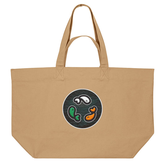 PFT Fish - Circle - Dark | Other | Adult | Shopping Bag | 400gsm | Latte