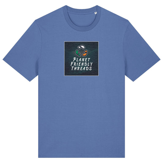 PFT Logo - dark | T-Shirt | Adult | Crewneck Short Sleeve | 180gsm Medium Fit | Bright Blue