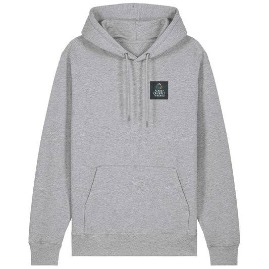 PFT Logo - dark | Hoodie | Adult | Cosy | 350gsm Medium Fit | Heather Grey