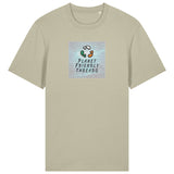PFT Logo - SSSQUARE - Light Ocean | T-Shirt | Adult | Crewneck Short Sleeve | 215gsm Relaxed Fit | Stone