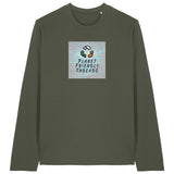 PFT Logo - SSSQUARE - Light Ocean | T-Shirt | Adult | Crewneck Long Sleeve | 180gsm Medium Fit | Khaki