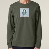PFT Logo - SSSQUARE - Light Ocean | T-Shirt | Adult | Crewneck Long Sleeve | 180gsm Medium Fit | Khaki