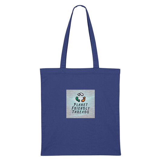Planet Friendly Logo - Square - Ocean Light | Other | Adult | Tote Bag | 160gsm | Dusk