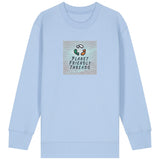 PFT Logo - SSSQUARE - Light Ocean | Jumper | Kids | Crewneck | 300gsm Medium Fit | Blue Soul