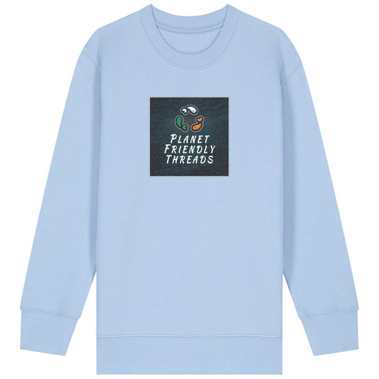 PFT Logo - dark | Jumper | Kids | Crewneck | 300gsm Medium Fit | Blue Soul