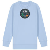 PFT Fish - Circle - Dark | Jumper | Kids | Crewneck | 300gsm Medium Fit | Blue Soul