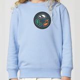 PFT Fish - Circle - Dark | Jumper | Kids | Crewneck | 300gsm Medium Fit | Blue Soul