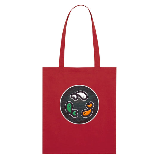 PFT Fish - Circle - Dark | Other | Adult | Tote Bag | 160gsm | Red