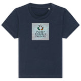 PFT Logo - SSSQUARE - Light Ocean | T-Shirt | Baby | Crewneck Short Sleeve | 155gsm Medium Fit | French Navy