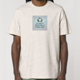 PFT Logo - SSSQUARE - Light Ocean | T-Shirt | Adult | Crewneck Short Sleeve | 215gsm Relaxed Fit | Eco-Heather