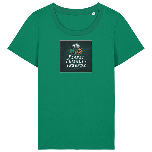 PFT Logo - dark | T-Shirt | Adult | Ladies Short Sleeve | 155gsm Fitted | Verdant Green