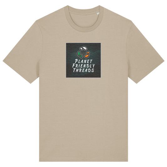 PFT Logo - dark | T-Shirt | Adult | Crewneck Short Sleeve | 180gsm Medium Fit | Desert Dust