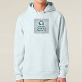 PFT Logo - SSSQUARE - Light Ocean | Hoodie | Adult | Cosy | 350gsm Medium Fit | Blue Ice