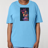 Katy Perry | T-Shirt | Adult | Crewneck Short Sleeve | 180gsm Medium Fit | Aqua Blue