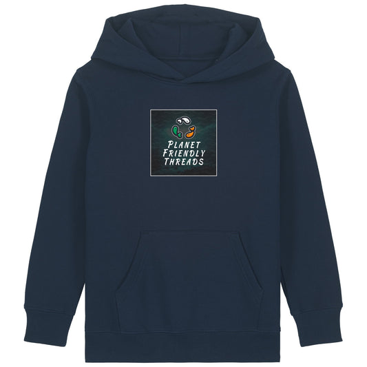PFT Logo - dark | Hoodie | Kids | Cosy | 300gsm Medium Fit | French Navy