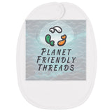 Planet Friendly Logo - Square - Ocean Light | Other | Baby | Bib | 210gsm | White