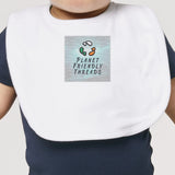 PFT Logo - SSSQUARE - Light Ocean | Other | Baby | Bib | 210gsm | White