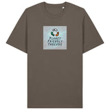 PFT Logo - SSSQUARE - Light Ocean | T-Shirt | Adult | Crewneck Short Sleeve | 215gsm Relaxed Fit | Mocha