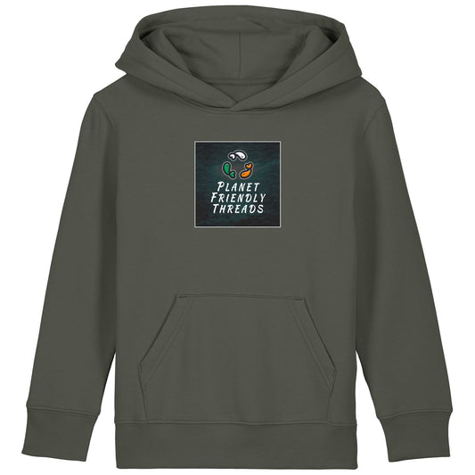 PFT Logo - dark | Hoodie | Kids | Cosy | 300gsm Medium Fit | Khaki