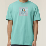 PFT Logo - SSSQUARE - Light Ocean | T-Shirt | Adult | Crewneck Short Sleeve | 215gsm Relaxed Fit | Pool Blue