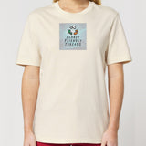 PFT Logo - SSSQUARE - Light Ocean | T-Shirt | Adult | Crewneck Short Sleeve | 180gsm Medium Fit | Natural Raw
