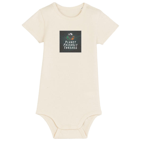 PFT Logo - dark | Other | Baby | Onesie | 210gsm Fitted | Natural Raw