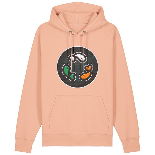 PFT Fish - Circle - Dark | Hoodie | Adult | Cosy | 350gsm Medium Fit | Fraiche Peche