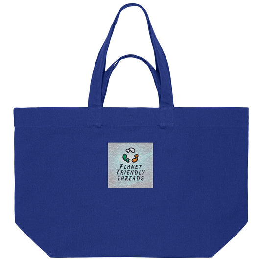 Planet Friendly Logo - Square - Ocean Light | Other | Adult | Shopping Bag | 400gsm | Worker Blue